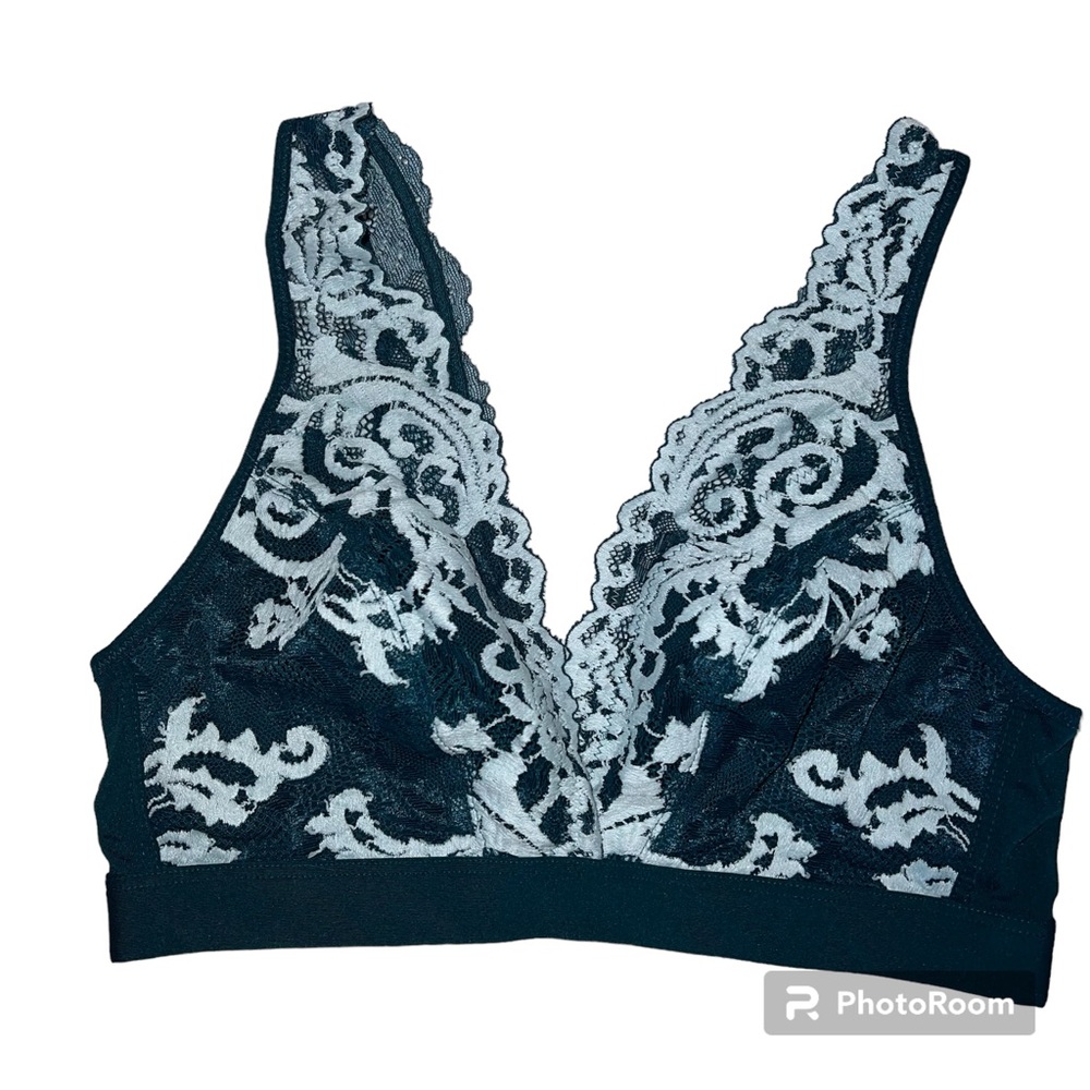 WACOAL Instant Icon Bralette Deep Teal Bluegrass Size Medium - Picture 3 of 8
